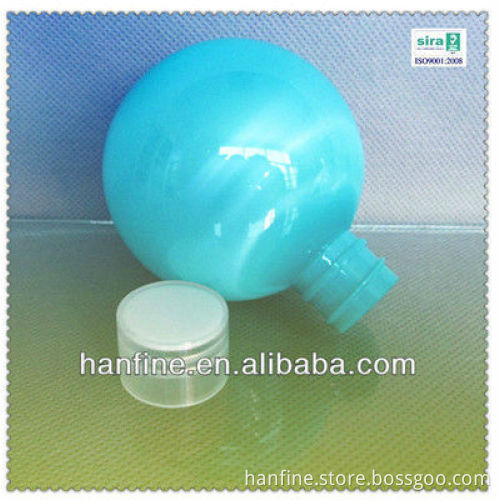 Factory sale PET Plastic Type and colorfull plastic sphere shape bottle